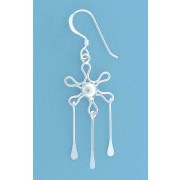 SPC FANCY FLOWER/PADDLES DROP EARRINGS