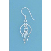 SPC FANCY 3/4 CIRCLE/BARS DROP EARRING