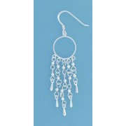 SPC CIRCLE WITH CHAIN DROPS EARRINGS