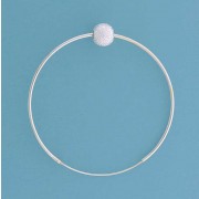 SPC 50x1mm HINGED TOP HOOP/LASER BEAD