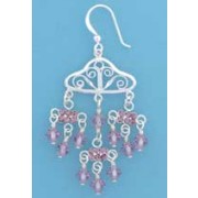 SPC CHANDELIER PURPLE CRYSTAL DROPS    =