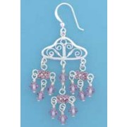 SPC CHANDELIER PURPLE CRYSTAL DROPS    =