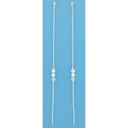 SPC 1 STRAND CZ D/C BEAD CHAIN DROPS   =