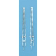 SPC 3 STRAND D/C BEAD CHAIN CZ DROPS