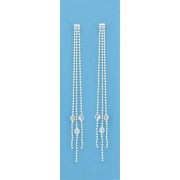 SPC 3 STRAND D/C BEAD CHAIN CZ DROPS