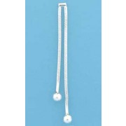 SPC 2 STRAND BEAD END SNAKE CHAIN DROPS=