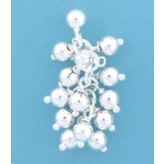 SPC BALL STUD WITH BAUBLE CLUSTER DROP =