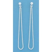 SPC BALL STUD WITH BEAD CHAIN LOOP DROP=