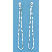 SPC BALL STUD WITH BEAD CHAIN LOOP DROP=