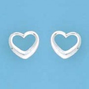 SPC 12mm OPEN TIF HEART STUDS