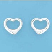 SPC CRYSTAL SET 12mm TIF HEART STUDS   =