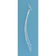 SPC CURVED 5 ROW WIRE DROPS/BLUE CRYST.=