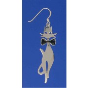 SPC CUTOUT CAT DROPS WITH BLACK BOWTIE =