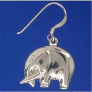 SPC HOLLOW ELEPHANT DROP EARRING       =