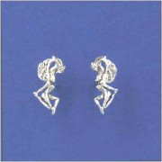 SPC TINY WINGED LADY STUDS-SOLD 3prs