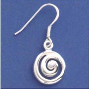 SPC 14mm ROUND SPIRAL DROP EARRINGS    =