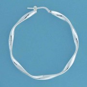 SPC 45x3mm RIBBON TWIST CREOLE HOOPS   =