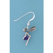 SPC FAIRY DROP EARRING/AMETHYST BALL   =