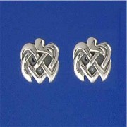 SPC OXIDISED FANCY CELTIC KNOT STUD