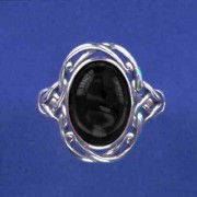 SPC 15x12mm OVAL ONYX FANCY RING       =