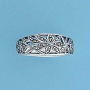 SPC MARCASITE FLOWER RING