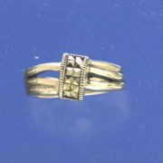 SPC SPLIT SHANK RING WITH MARC BAND