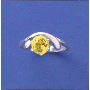 SPC 7mm CITRINE U SHAPE BAND RING      -