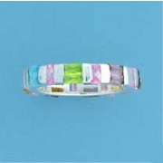 SPC SQ./BAGETTE MULTI-COLOUR ET RING   =