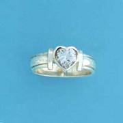 SPC HEART CZ FANCY RING