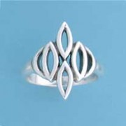 SPC CUTOUT MARQUIS SHAPES CELTIC RING