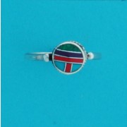 SPC M/COLOUR OVAL INDIAN STYLE RING