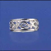 SPC 6mm FISH PATTERN BAND RING         =