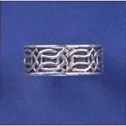 SPC 8mm OXIDISED PATTERN CELTIC BAND   =