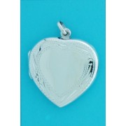 SPC LARGE ENGRAVED HEART LOCKET