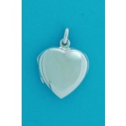 SPC 15mm PLAIN HEART LOCKET