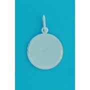 SPC 20mm D/C MATT ROUND TAG PENDANT
