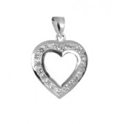 SPC CZ HEART PENDANT