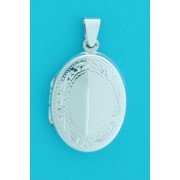 SPC 1/2 ENGRAVED PLAIN OVAL LOCKET