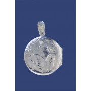 SPC 22mm ENGRAVED ROUND LOCKET