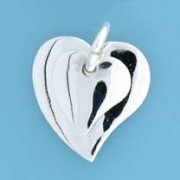 SPC CURVED POLISHED DOUBLE TIF HEART   =