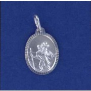 SPC 17x13mm D/C OVAL ST CHRISTOPHER