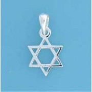 SPC 15x3mm CUTOUT STAR OF DAVID PEND.  =
