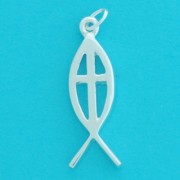 SPC 23mm ALPHA SYMBOL WITH CROSS PEND  =