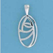 SPC OVAL RM STYLE ROSE PENDANT         =