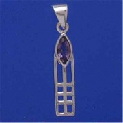 SPC MARQUISE PURPLE STONE RM PENDANT   =