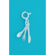 SPC CLIP ON KNIFE/FORK/SPOON CHARM