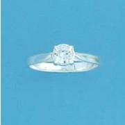 SPC 6mm CZ SOLITAIRE RING              =