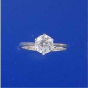 SPC 6mm CZ SOLITAIRE RING              =