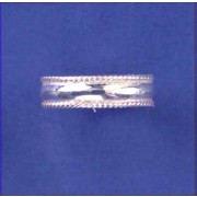 SPC 6mm BAND RING WITH ROPE EDGES      =