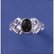 SPC 8x6 ONYX CUTOUT SHANK CELTIC RING